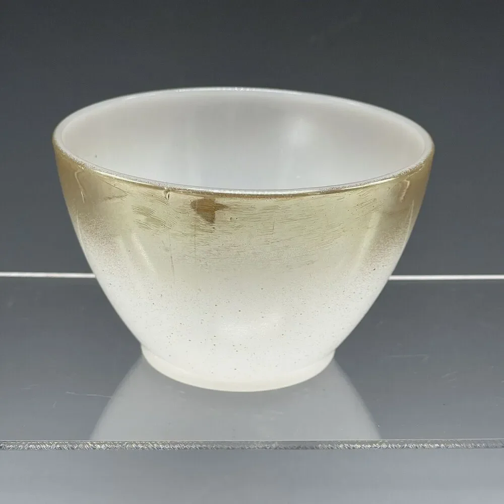 (1) Vintage Federal Milk Glass Mesa TEACUP‎ Coffee Brown Ombre